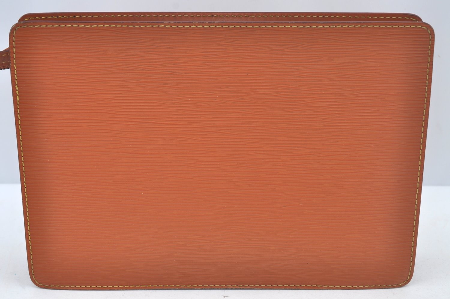 Authentic Louis Vuitton Epi Pochette Homme Clutch Hand Bag Brown M52528 LV 4440I