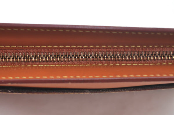 Authentic Louis Vuitton Epi Pochette Homme Clutch Hand Bag Brown M52528 LV 4440I