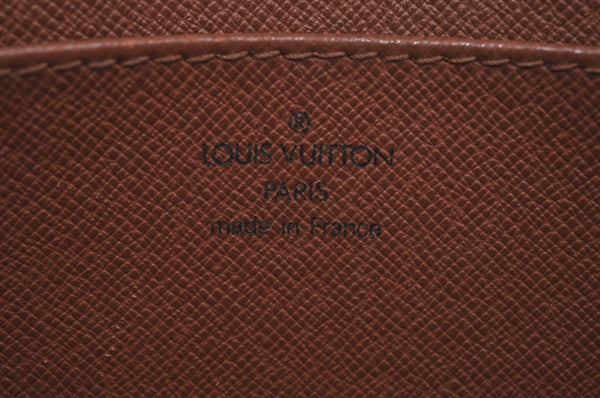 Authentic Louis Vuitton Epi Pochette Homme Clutch Hand Bag Brown M52528 LV 4440I