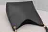 Authentic GUCCI Vintage Bamboo Shoulder Hand Bag Purse Leather Black 4440J