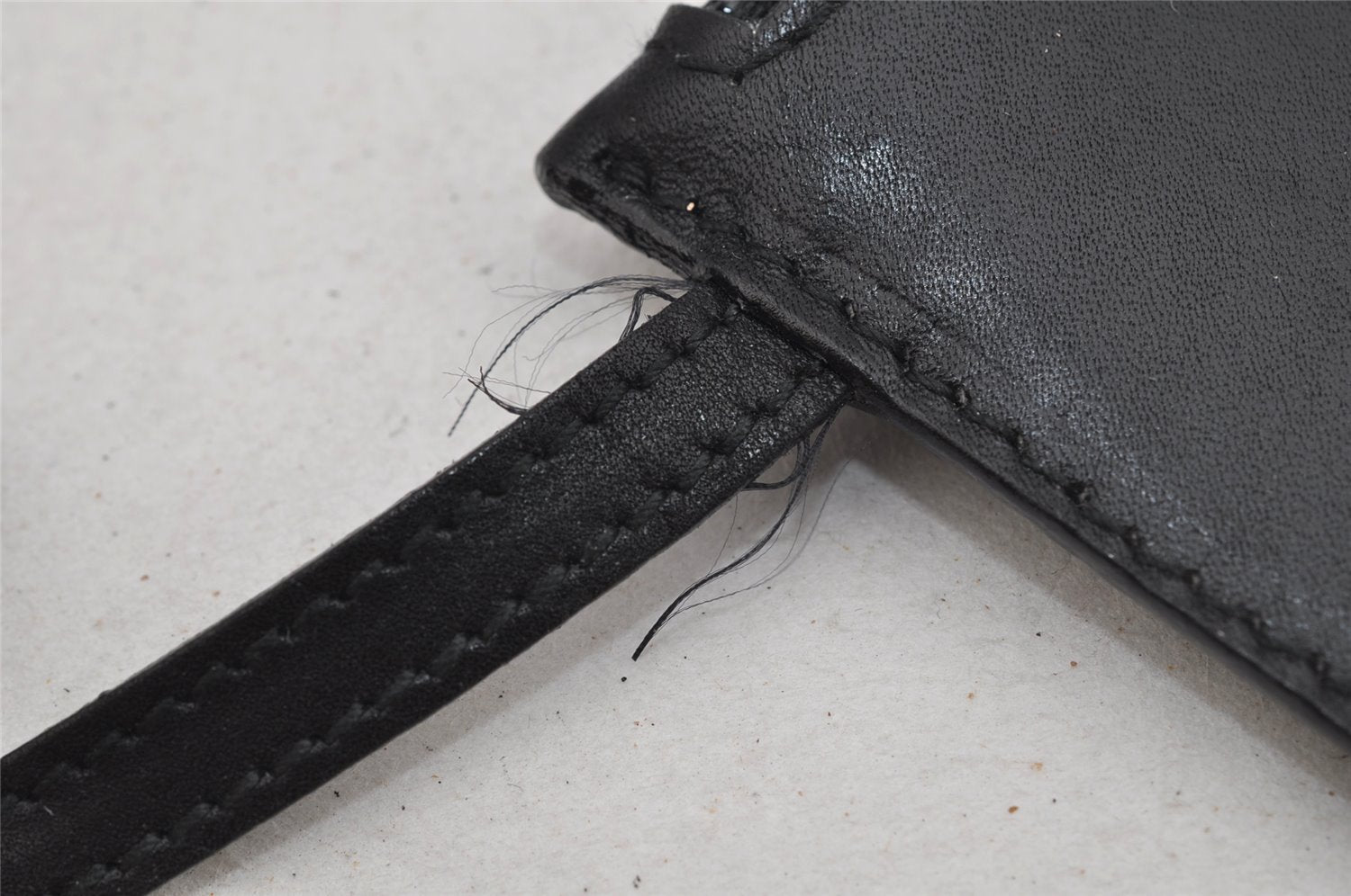 Authentic GUCCI Vintage Bamboo Shoulder Hand Bag Purse Leather Black 4440J