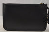 Authentic GUCCI Vintage Bamboo Shoulder Hand Bag Purse Leather Black 4440J