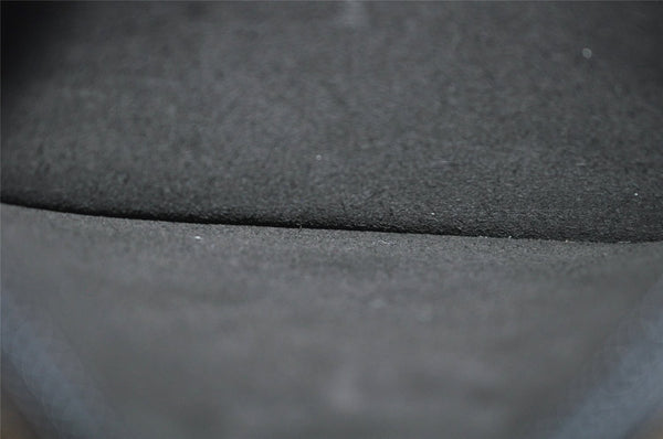 Authentic GUCCI Vintage Bamboo Shoulder Hand Bag Purse Leather Black 4440J