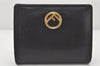 Authentic FENDI F is FENDI Vintage Bifold Wallet Purse Leather Black Box 4440K