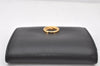 Authentic FENDI F is FENDI Vintage Bifold Wallet Purse Leather Black Box 4440K