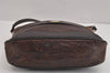 Authentic GUCCI Vintage Shoulder Cross Body Bag Purse Leather Brown 4442J