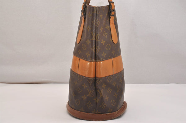 Authentic Louis Vuitton Monogram Bucket GM Shoulder Bag T42236 USA Model 4443J