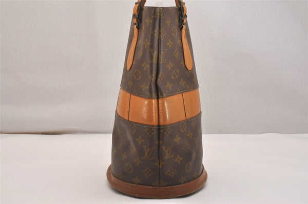 Authentic Louis Vuitton Monogram Bucket GM Shoulder Bag T42236 USA Model 4443J