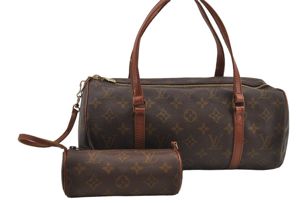 Authentic Louis Vuitton Monogram Papillon 30 Hand Bag Old Model LV 4444J