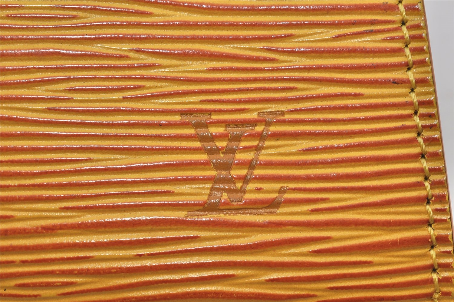 Authentic Louis Vuitton Epi Pochette Accessoires Pouch Yellow M52959 Junk 4444K