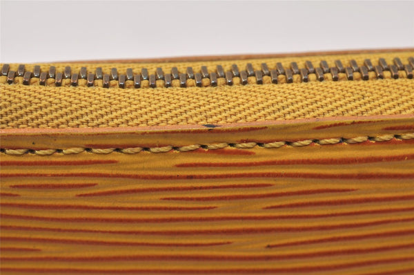 Authentic Louis Vuitton Epi Pochette Accessoires Pouch Yellow M52959 Junk 4444K