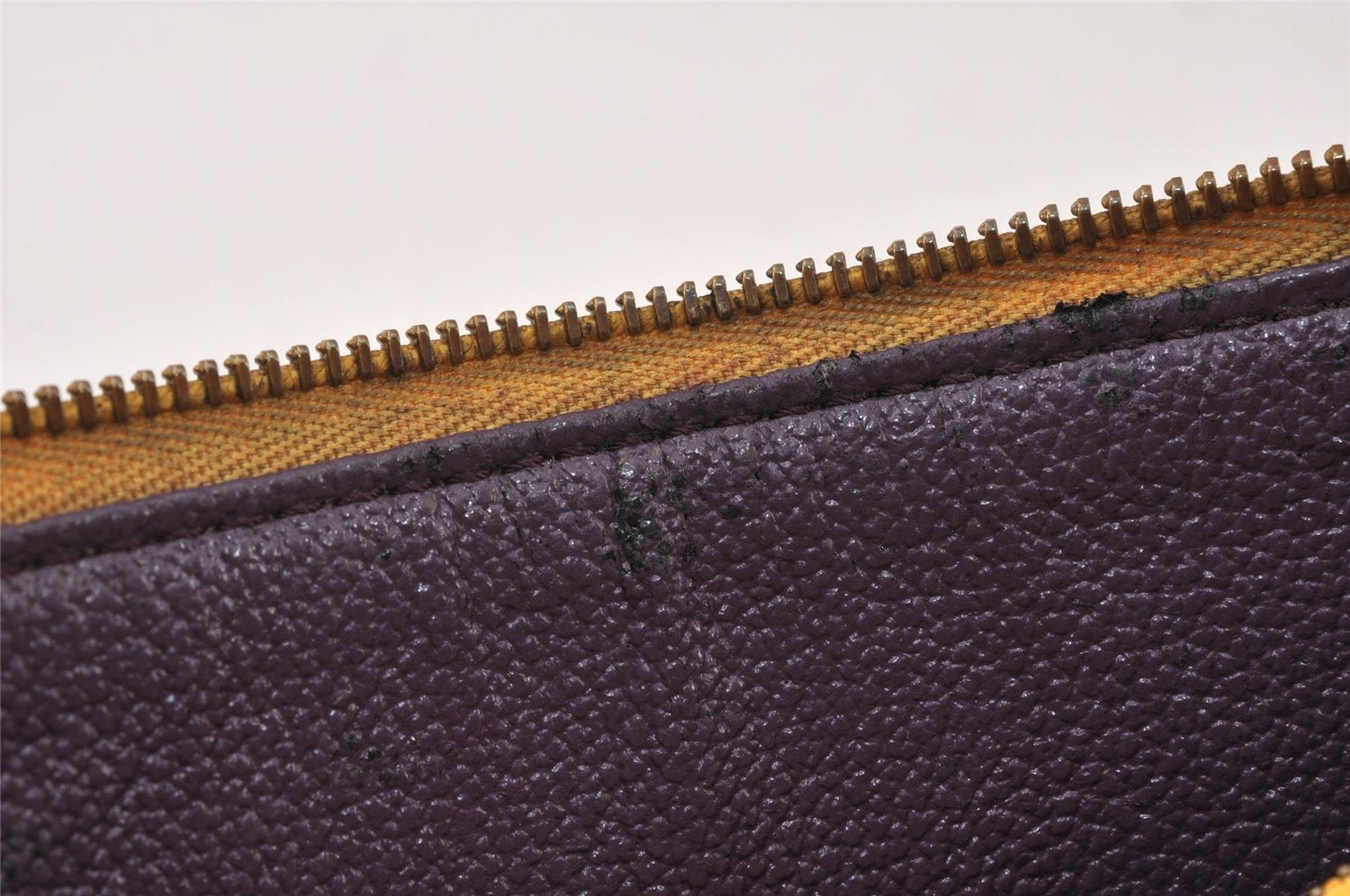 Authentic Louis Vuitton Epi Pochette Accessoires Pouch Yellow M52959 Junk 4444K