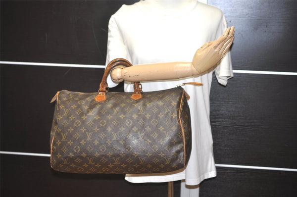 Authentic Louis Vuitton Monogram Speedy 40 Hand Boston Bag Old Model LV 4445I