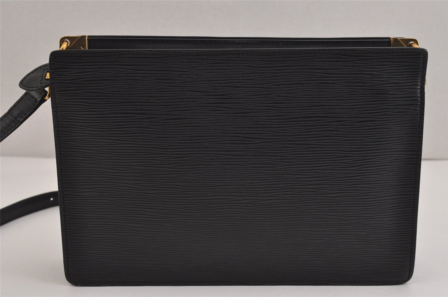 Authentic Louis Vuitton Epi Enghien 2Way Shoulder Clutch Bag M52112 Black 4445J