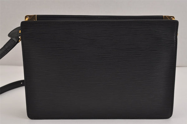 Authentic Louis Vuitton Epi Enghien 2Way Shoulder Clutch Bag M52112 Black 4445J