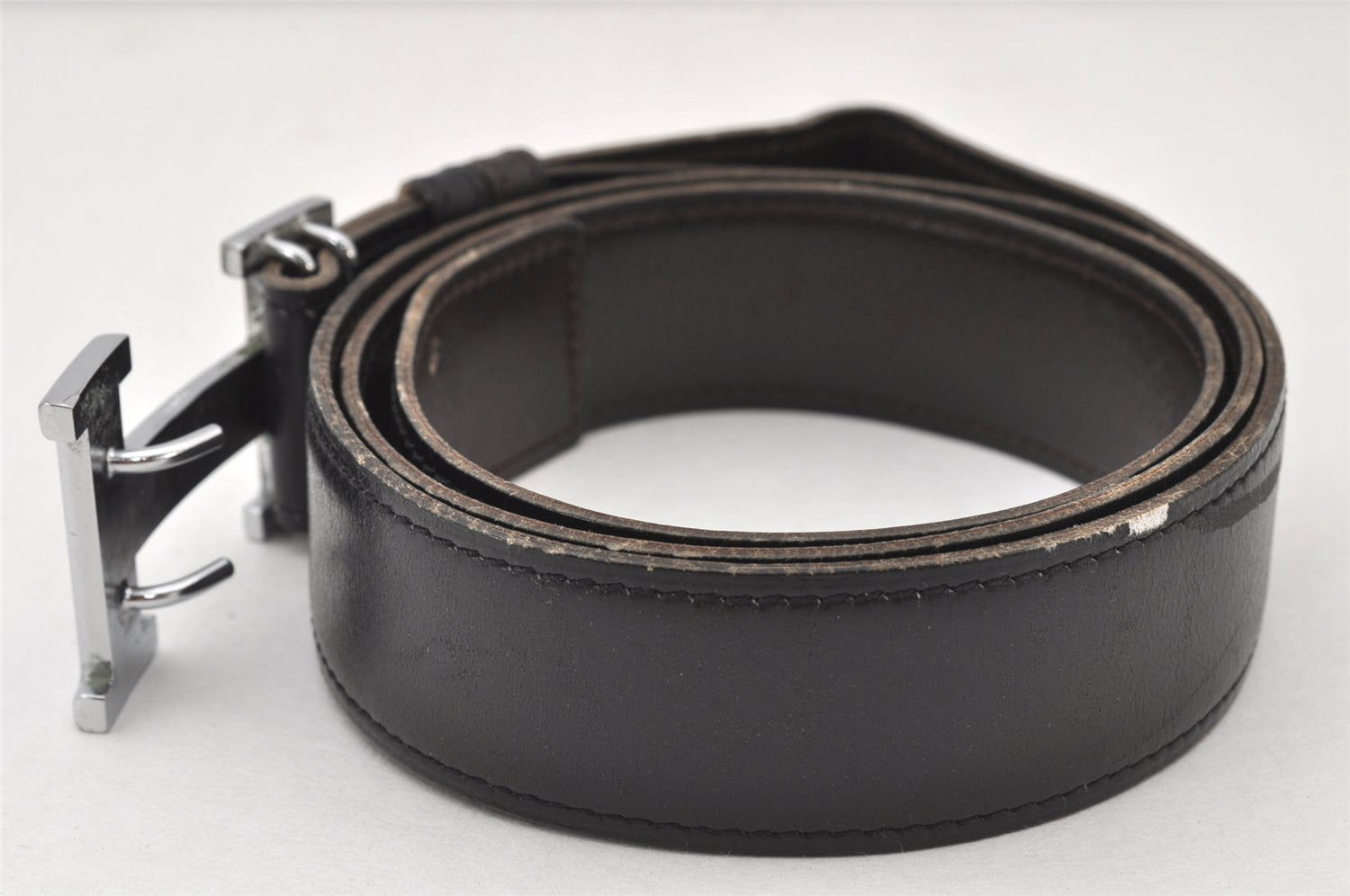 Authentic HERMES Constance Leather Belt Size 101cm 39.8