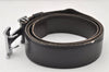 Authentic HERMES Constance Leather Belt Size 101cm 39.8" Black Brown 4445K