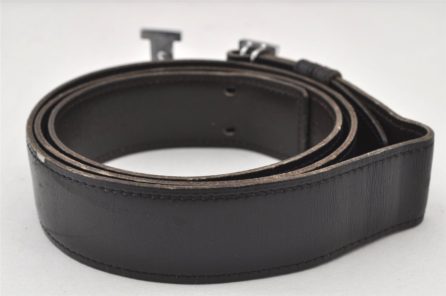 Authentic HERMES Constance Leather Belt Size 101cm 39.8