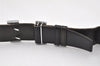 Authentic HERMES Constance Leather Belt Size 101cm 39.8" Black Brown 4445K