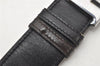 Authentic HERMES Constance Leather Belt Size 101cm 39.8" Black Brown 4445K