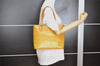 Authentic Louis Vuitton Vernis Houston Shoulder Hand Bag Yellow M91004 LV 4446I