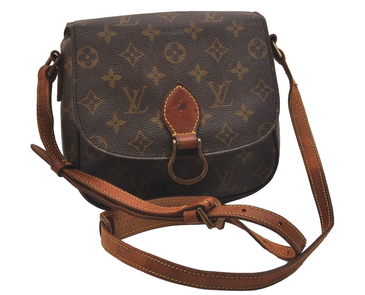 Authentic Louis Vuitton Monogram Saint Cloud MM M51243 Shoulder Cross Bag 4447J