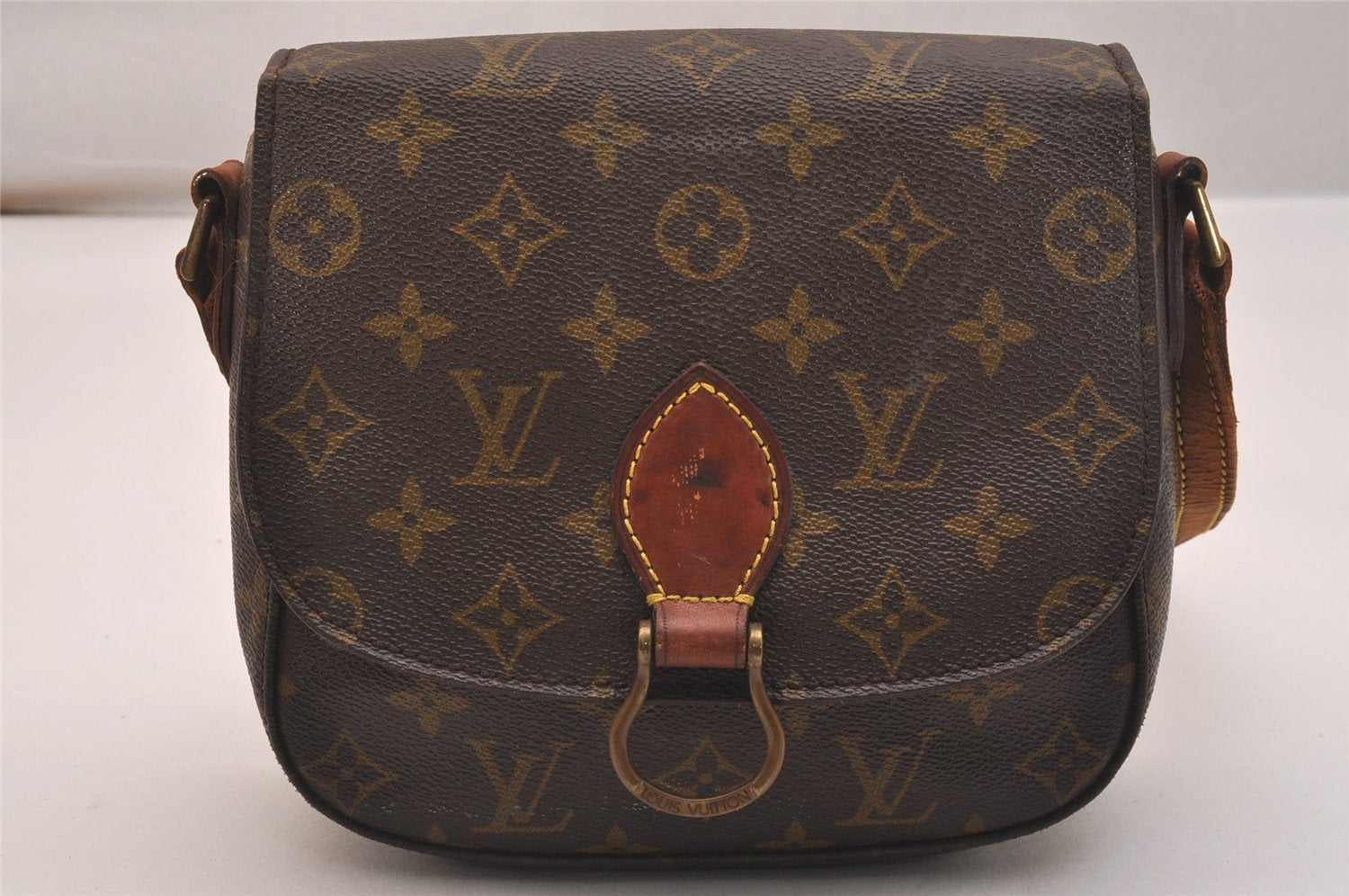 Authentic Louis Vuitton Monogram Saint Cloud MM M51243 Shoulder Cross Bag 4447J