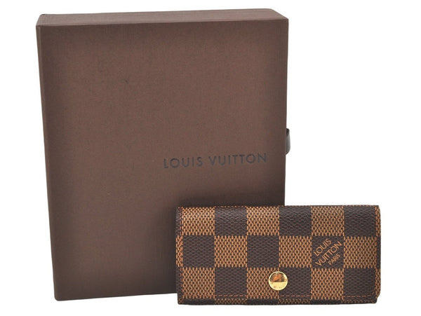 Authentic Louis Vuitton Damier Multicles 4 Key Case Holder N62631 LV Box 4449K