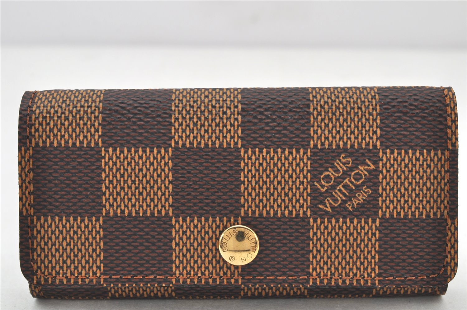 Authentic Louis Vuitton Damier Multicles 4 Key Case Holder N62631 LV Box 4449K