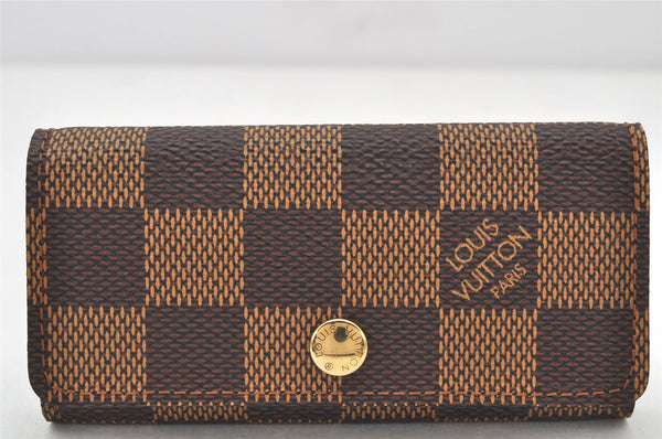 Authentic Louis Vuitton Damier Multicles 4 Key Case Holder N62631 LV Box 4449K