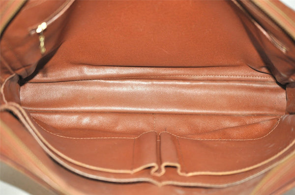 Authentic Louis Vuitton Epi Porte Documents Voyage Briefcase M54473 Brown 4450I