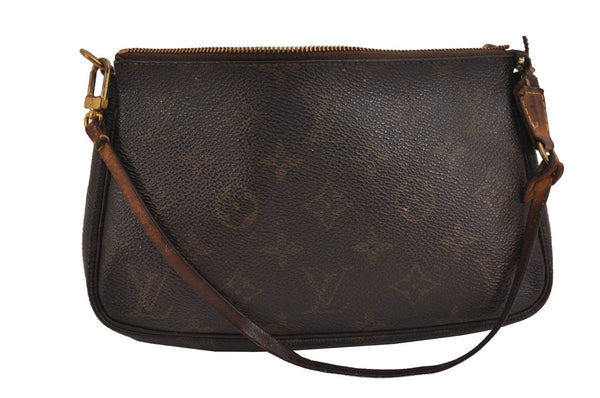 Authentic Louis Vuitton Monogram Pochette Accessoires Pouch M51980 Junk 4450J