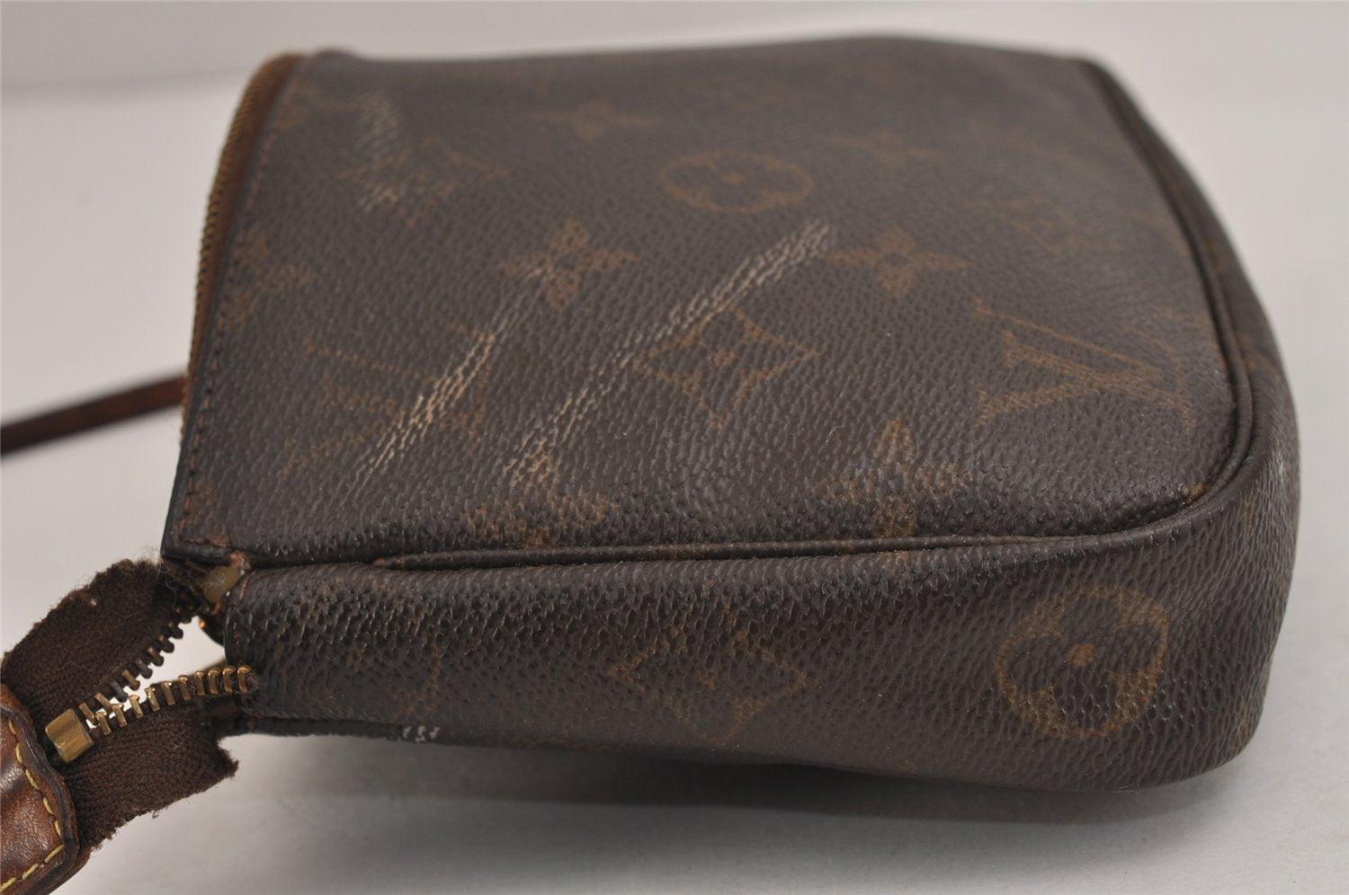 Authentic Louis Vuitton Monogram Pochette Accessoires Pouch M51980 Junk 4450J