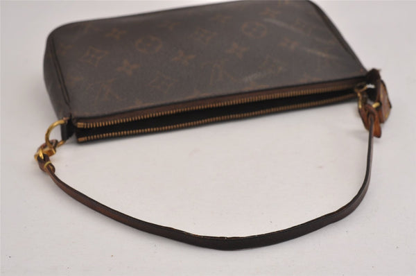 Authentic Louis Vuitton Monogram Pochette Accessoires Pouch M51980 Junk 4450J