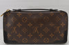 Auth Louis Vuitton Monogram Macassar Dairy Organizer Clutch Bag M60679 LV 4450K