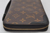 Auth Louis Vuitton Monogram Macassar Dairy Organizer Clutch Bag M60679 LV 4450K