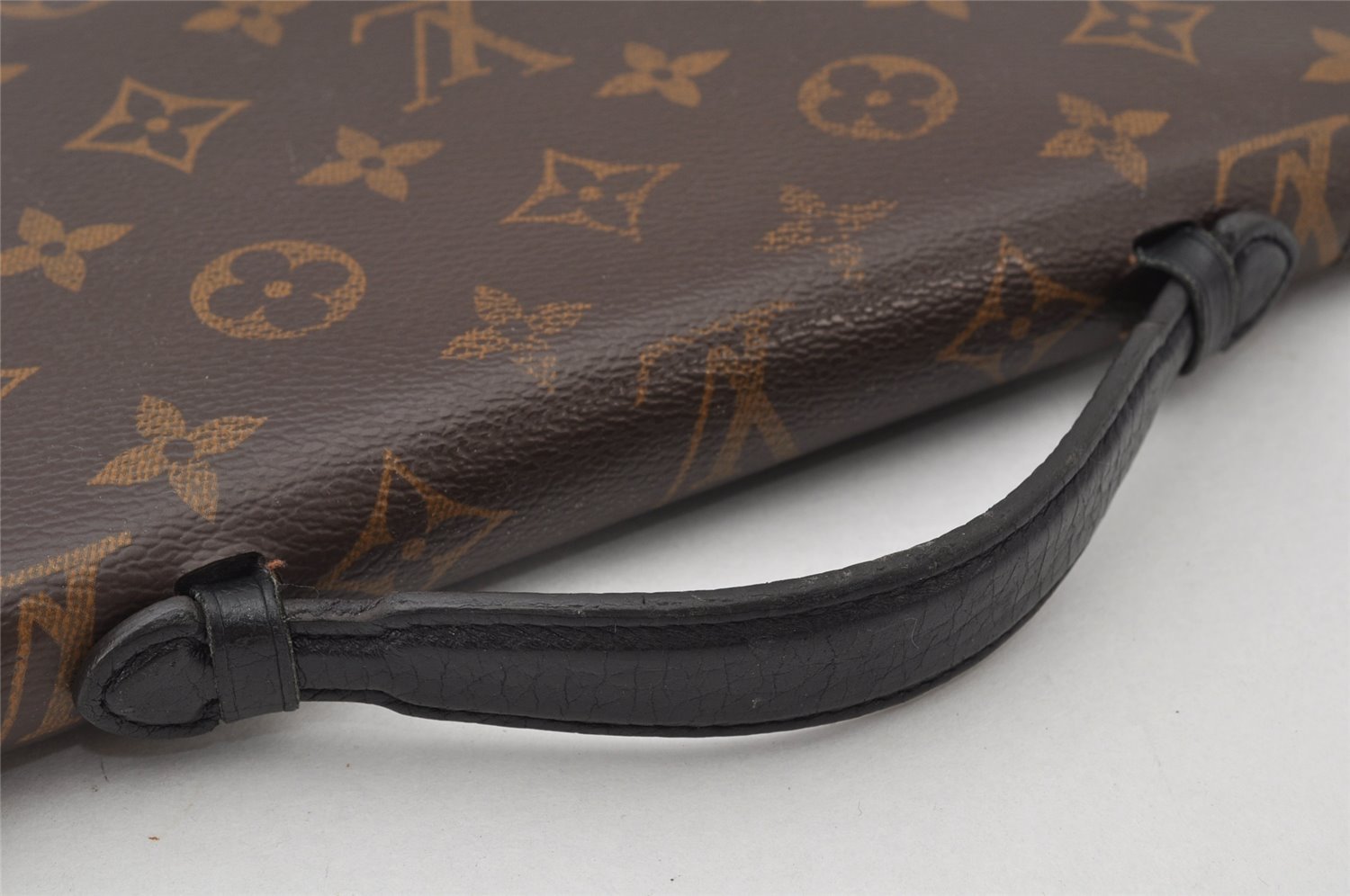 Auth Louis Vuitton Monogram Macassar Dairy Organizer Clutch Bag M60679 LV 4450K