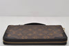 Auth Louis Vuitton Monogram Macassar Dairy Organizer Clutch Bag M60679 LV 4450K