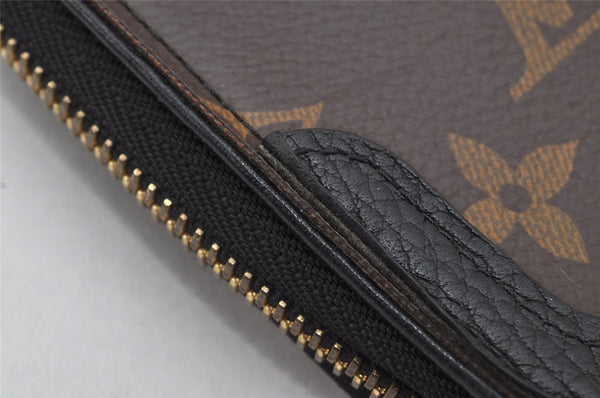 Auth Louis Vuitton Monogram Macassar Dairy Organizer Clutch Bag M60679 LV 4450K