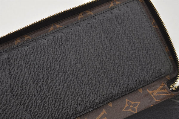 Auth Louis Vuitton Monogram Macassar Dairy Organizer Clutch Bag M60679 LV 4450K