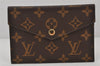 Auth Louis Vuitton Monogram Macassar Dairy Organizer Clutch Bag M60679 LV 4450K