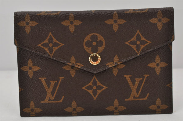 Auth Louis Vuitton Monogram Macassar Dairy Organizer Clutch Bag M60679 LV 4450K