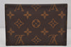 Auth Louis Vuitton Monogram Macassar Dairy Organizer Clutch Bag M60679 LV 4450K