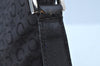 Authentic CELINE C Macadam Blason Shoulder Cross Bag Canvas Leather Black 4451G