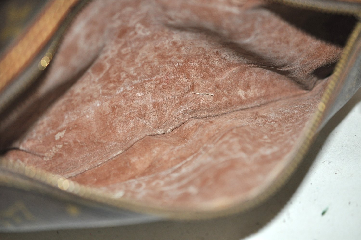 Authentic Louis Vuitton Monogram Marly Dragonne GM M51825 Clutch Bag Junk 4453I