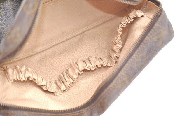 Auth Louis Vuitton Monogram Trousse Toilette 28 Clutch Hand Bag Old Model 4454I