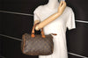 Authentic Louis Vuitton Monogram Speedy 25 Boston Hand Bag M41528 LV 4455I