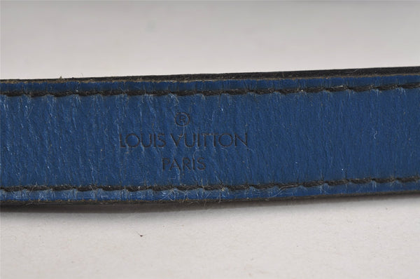 Authentic Louis Vuitton Epi Noe Shoulder Drawstring Bag Blue M44005 LV 4455J