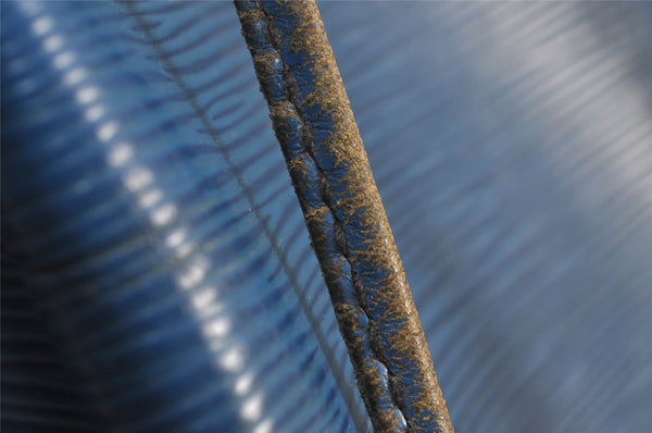 Authentic Louis Vuitton Epi Noe Shoulder Drawstring Bag Blue M44005 LV 4455J