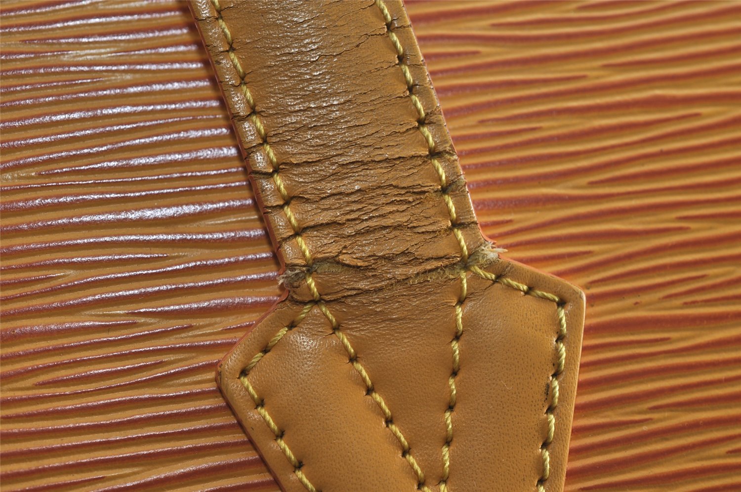 Auth Louis Vuitton Epi Saint Jacques Shopping Shoulder Bag M52269 Yellow 4456J